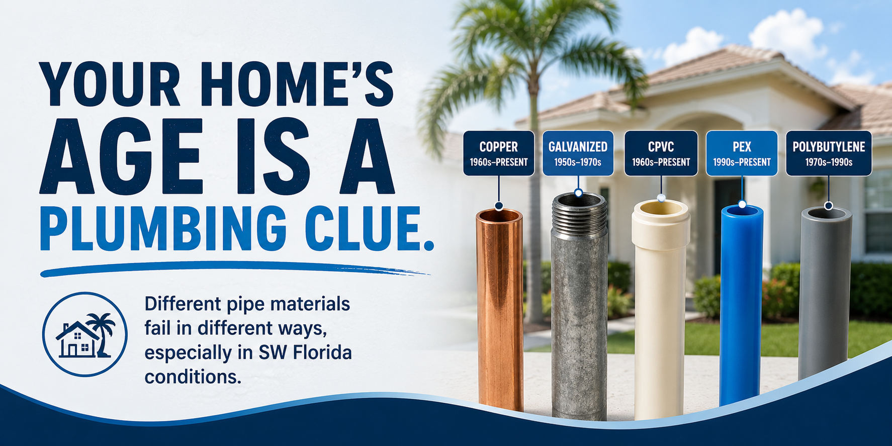 how long does PEX last, how long do galvanized pipes last, how long does CPVC last, CPVC pipe problems, copper pipe pinhole leaks